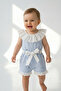 Seasonal Baby Girl Blomline Short Jumpsuit - 4