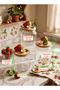 Vacuum Glass Jar Set with Bamboo Lids (3 Pieces) (500 Ml-800 Ml-1300 ml) [Strawberry Detail] - 2