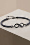 Women's Black Color Infinity Bracelet with Stones, Stylish Design - 6