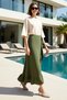Women's Plus Size Maxi Wrap Sarong Skirt Flounced Aerobin Woven Unlined Daily Casual Modern Stylish
