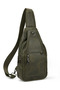 Genuine Leather Men's Crossbody Chest Bag - Multi-Compartment Body Bag Sling Bag - 8