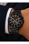 Men's Wristwatch Steel Band Black Color with Function Calendar and Gift Box - 3