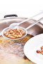 Pratica Stainless Steel Oil Strainer and Frying Tongs 28 cm Kitchen Strainer - 2