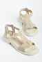 Women's Buckle T-Strap Casual Sandals - 2