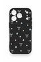 iPhone 17 Pro Compatible Mini Bow Black Patterned Silicone Case - 4