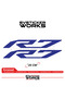 Yamaha R7 Compatible Text Sticker – High Quality Custom Cut Foil (Set of 2)