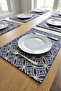 Table Mat American Service Set of 6 Liquid Repellent Erasable Fabric Placemats 35X45