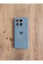 Poco X6 Pro 5g Heart Printed Inside Velvet Silicone Launch Phone Case (Petrol Blue Color) - 6