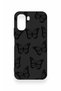 Oppo A6T Compatible Black Butterfly Patterned Silicone Case - 2