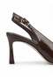 Women's Brown Pointed Toe Back-Strapped Thin Heel Stiletto Evening Dress Office Heeled Shoes Zera1 - 4