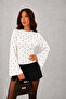 Modal Fabric Gathered Detail Wide Sleeve Women's Blouse 212 - 2