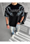 Unisex Crew Neck Printed Oversize Tshirt - 2