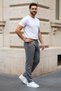 Men's Baggy Sweatpants – Elastic Waist, Pocket Detail, Wide Legs