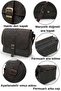 7503 Genuine Leather Black Cover Waterproof Waxed Canvas 15” Laptop, School, Document Travel Bag - 3