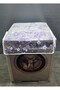 Transparent Pvc Washing Machine and Dryer Cover – Purple Floral Pattern, Waterproof - 7