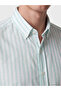 Nevavm Regular Fit Striped Linen Blend Men's Shirt with Difference - 3
