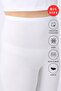 Women's 5-Pack White Plus Size Underwear Capri Leggings (with Mesh) - 90% Cotton - 4