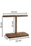 Wooden Jewelry Stand Makeup Organizer, Earring Holder, Jewelry Display, Necklace Hanger - 3