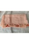 Handcrafted Needle Embroidered Prayer Cover Dowry Cover Mevlit Headscarf Crepe Fabric 145X75 cm - 3