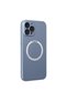 Apple iPhone 12 Pro Compatible Case Jack Magneticsafe Lens Silicone - Sierra Blue - 5