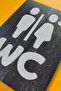 Wc Women's and Men's Direction Sign - Rebap - 4
