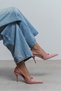 Mehru Dried Rose Patent Leather Belt Detail Pointed Toe Women's Heeled Shoes - 3