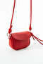 Women's Crossbody Bag with Adjustable Knot Detail Strap Red - 3