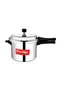 Popular Aluminium Pressure Cooker with Thick Alpha Base and Sturdy Handles Silver 5Liters - 2