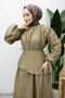 Sahra Mobile Belted Dress Tsd260237 Khaki - 2