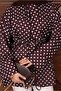 Scarf Detailed Polka Dot Patterned Women's Tunic Shirt - 2