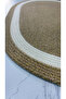 Avanos 2-Piece Bohemian Jute Natural Straw Machine Washable Absorbent Bath Mat Set - 5