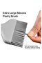 21 cm Heat Resistant Silicone Oil Brush 9cm |   Wide Sauce, Egg, and Grilling Brush Ecru - 2