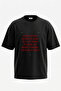 Motivational Quote_5 Design Back Printed Cotton Black Oversize T-Shirt