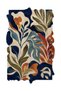 Sdt Custom Cut Abstract Botanical Leaf and Flower Pattern Cream Woven Base Decorative Carpet Sdt3006