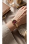 Helen Women's Steel Watch Gold Color & Burgundy Dial Oval Case Vintage |   Old Money Luxury Elegant Stylish Women's Wristwatch 2026 - 5