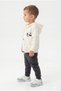 Boys' 3-Piece Tracksuit Set Long Sleeve Crew Neck Embroidered T-Shirt - Hooded Zipper - 2
