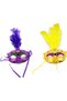 Colorful Feathered Venetian Party Mask Mixed Color 12 Pieces - 2