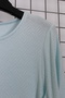 Women's Plus Size Lycra Crew Neck Fish Back Pattern Short Sleeve Mom T-Shirt Combed Cotton Blouse - 5