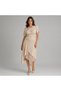 Women's Asymmetrical Cut Skirt Blouse Bottom Top Set