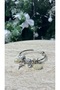 Seralya Silver Color Sea-Themed Charm Bracelet – Women's Bracelet with Pearl Detail, Shell and Starfish Figures - 3