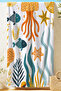 Sea-Themed Jellyfish and Fish Patterned Children's Beach Towel-Marine Cute Underwater Beach Cover - 4