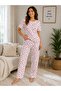 Love Kiss Short Sleeve Pajama Set - 2