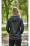 Women's Black Hooded Sports Top-1651 - 3