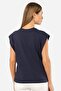 Women's Padded Look Comfortable Fit T-Shirt, 100% Cotton - 2