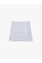 A-Line Plaid Tweed Skirt with Slit Detail - 5