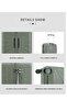 3-Piece Hard Shell Travel Luggage Set with 360° Spinner Wheels (Dark Green) - 4