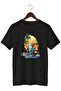Unisex Summer Themed Beach Printed Crew Neck Casual Cotton T-Shirt