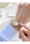 Small Vintage Case Steel Cord 2 Years Guarantee 3 Atm Women Wrist Watch+Bracelet Bfc.03766.3 - 3