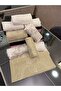 Bamboo Towel 1 Piece Bamboo Embroidered Dowry Bag Hand Face Head Towel Cappuccino 50X90 Luxury - 3