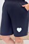 67807 Plus Size Printed Shorts-T-Shirt Pajama Set - Black - 4